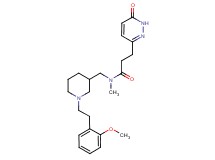 N-({1-[2-(2-methoxyphenyl)ethyl]-3-piperidinyl}methyl)-N-methyl-3-(6-oxo-1,6-dihydro-3-pyridazinyl)propanamide