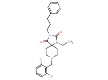 8-(2-chloro-6-fluorobenzyl)-1-ethyl-3-[3-(3-pyridinyl)propyl]-1,3,8-triazaspiro[4.5]decane-2,4-dione