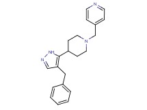 4-{[4-(4-benzyl-1H-pyrazol-5-yl)piperidin-1-yl]methyl}pyridine
