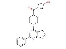 1-{[1-(2-phenyl-6,7-dihydro-5H-cyclopenta[d]pyrimidin-4-yl)piperidin-4-yl]carbonyl}azetidin-3-ol
