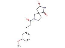 7-[3-(3-methoxyphenyl)propanoyl]-2,7-diazaspiro[4.4]nonane-1,3-dione