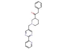 2-phenyl-1-(1-{[2-(2-pyridinyl)-5-pyrimidinyl]methyl}-3-piperidinyl)ethanone