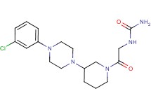 N-(2-{3-[4-(3-chlorophenyl)-1-piperazinyl]-1-piperidinyl}-2-oxoethyl)urea