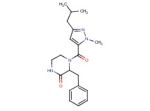 3-benzyl-4-[(3-isobutyl-1-methyl-1H-pyrazol-5-yl)carbonyl]-2-piperazinone