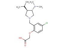 (4-chloro-2-{[(3S*,4R*)-3-(dimethylamino)-4-isopropyl-1-pyrrolidinyl]methyl}phenoxy)acetic acid
