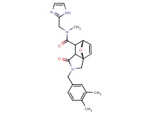 (3aR*,6S*)-2-(3,4-dimethylbenzyl)-N-(1H-imidazol-2-ylmethyl)-N-methyl-1-oxo-1,2,3,6,7,7a-hexahydro-3a,6-epoxyisoindole-7-carboxamide