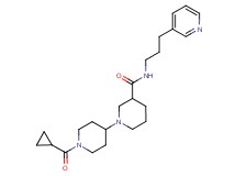1'-(cyclopropylcarbonyl)-N-(3-pyridin-3-ylpropyl)-1,4'-bipiperidine-3-carboxamide