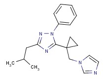 5-[1-(1H-imidazol-1-ylmethyl)cyclopropyl]-3-isobutyl-1-phenyl-1H-1,2,4-triazole