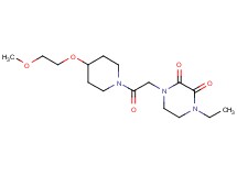 1-ethyl-4-{2-[4-(2-methoxyethoxy)-1-piperidinyl]-2-oxoethyl}-2,3-piperazinedione