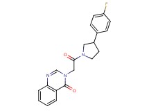 3-{2-[3-(4-fluorophenyl)-1-pyrrolidinyl]-2-oxoethyl}-4(3H)-quinazolinone