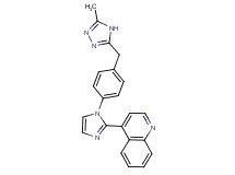 4-(1-{4-[(5-methyl-4H-1,2,4-triazol-3-yl)methyl]phenyl}-1H-imidazol-2-yl)quinoline