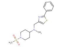 N-methyl-1-(methylsulfonyl)-N-[(2-phenyl-1,3-thiazol-4-yl)methyl]piperidin-4-amine