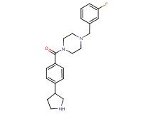 1-(3-fluorobenzyl)-4-[4-(3-pyrrolidinyl)benzoyl]piperazine dihydrochloride