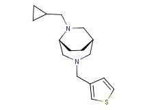 (1S*,5R*)-6-(cyclopropylmethyl)-3-(3-thienylmethyl)-3,6-diazabicyclo[3.2.2]nonane