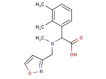 (2,3-dimethylphenyl)[(isoxazol-3-ylmethyl)(methyl)amino]acetic acid