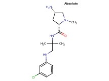 (2S,4S)-4-amino-N-{2-[(3-chlorophenyl)amino]-1,1-dimethylethyl}-1-methylpyrrolidine-2-carboxamide
