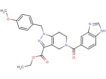 ethyl 5-(1H-benzimidazol-5-ylcarbonyl)-1-(4-methoxybenzyl)-4,5,6,7-tetrahydro-1H-pyrazolo[4,3-c]pyridine-3-carboxylate