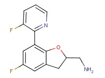 1-[5-fluoro-7-(3-fluoropyridin-2-yl)-2,3-dihydro-1-benzofuran-2-yl]methanamine