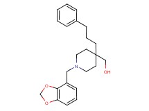 [1-(1,3-benzodioxol-4-ylmethyl)-4-(3-phenylpropyl)-4-piperidinyl]methanol