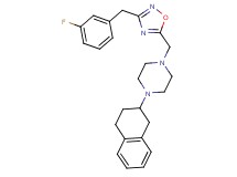 1-{[3-(3-fluorobenzyl)-1,2,4-oxadiazol-5-yl]methyl}-4-(1,2,3,4-tetrahydro-2-naphthalenyl)piperazine