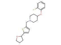 4-(2-fluorophenoxy)-1-{[5-(tetrahydrofuran-2-yl)-2-thienyl]methyl}piperidine