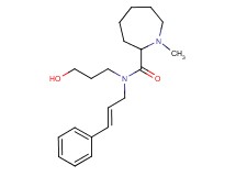 N-(3-hydroxypropyl)-1-methyl-N-[(2E)-3-phenyl-2-propen-1-yl]-2-azepanecarboxamide