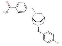 1-(4-{[(1S*,5R*)-3-(4-fluorobenzyl)-3,6-diazabicyclo[3.2.2]non-6-yl]methyl}phenyl)ethanone