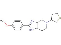 2-(4-methoxyphenyl)-5-(tetrahydro-3-thienyl)-4,5,6,7-tetrahydro-1H-imidazo[4,5-c]pyridine