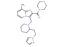8-methyl-2-(4-morpholinylcarbonyl)-3-({2-[2-(1H-pyrazol-1-yl)ethyl]-1-piperidinyl}methyl)imidazo[1,2-a]pyridine