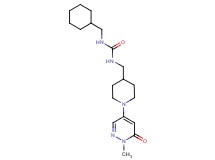 N-(cyclohexylmethyl)-N'-{[1-(1-methyl-6-oxo-1,6-dihydropyridazin-4-yl)piperidin-4-yl]methyl}urea