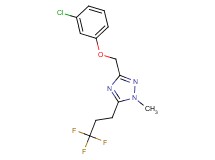 3-[(3-chlorophenoxy)methyl]-1-methyl-5-(3,3,3-trifluoropropyl)-1H-1,2,4-triazole