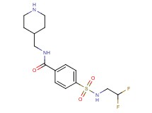 4-{[(2,2-difluoroethyl)amino]sulfonyl}-N-(4-piperidinylmethyl)benzamide hydrochloride