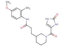 N-(4-methoxy-2-methylphenyl)-3-{1-[(2-oxo-2,3-dihydro-1H-imidazol-4-yl)carbonyl]piperidin-3-yl}propanamide