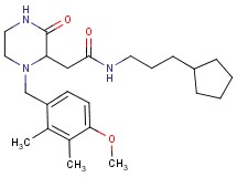 N-(3-cyclopentylpropyl)-2-[1-(4-methoxy-2,3-dimethylbenzyl)-3-oxo-2-piperazinyl]acetamide