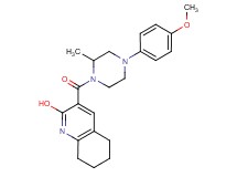 3-{[4-(4-methoxyphenyl)-2-methyl-1-piperazinyl]carbonyl}-5,6,7,8-tetrahydro-2-quinolinol
