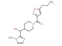 (1-methyl-1H-imidazol-2-yl){1-[(5-propyl-3-isoxazolyl)carbonyl]-4-piperidinyl}methanol