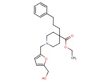 ethyl 1-{[5-(hydroxymethyl)-2-furyl]methyl}-4-(3-phenylpropyl)-4-piperidinecarboxylate