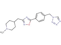 1-methyl-4-({5-[4-(1H-tetrazol-1-ylmethyl)phenyl]-1,2,4-oxadiazol-3-yl}methyl)piperidine