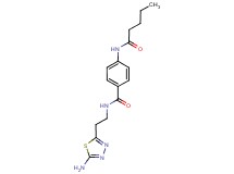 N-[2-(5-amino-1,3,4-thiadiazol-2-yl)ethyl]-4-(pentanoylamino)benzamide