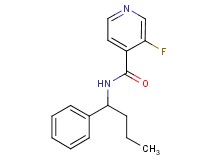 3-fluoro-N-(1-phenylbutyl)isonicotinamide
