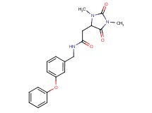 2-(1,3-dimethyl-2,5-dioxo-4-imidazolidinyl)-N-(3-phenoxybenzyl)acetamide
