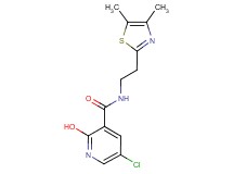 5-chloro-N-[2-(4,5-dimethyl-1,3-thiazol-2-yl)ethyl]-2-hydroxynicotinamide