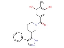 2-methyl-5-{[3-(4-phenyl-1H-pyrazol-5-yl)piperidin-1-yl]carbonyl}benzene-1,3-diol
