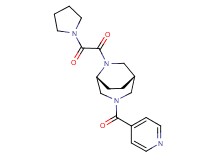 (1S*,5R*)-3-isonicotinoyl-6-[oxo(1-pyrrolidinyl)acetyl]-3,6-diazabicyclo[3.2.2]nonane