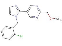 5-[1-(2-chlorobenzyl)-1H-imidazol-2-yl]-2-(methoxymethyl)pyrimidine