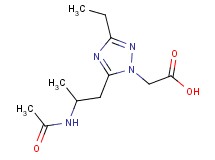 {5-[2-(acetylamino)propyl]-3-ethyl-1H-1,2,4-triazol-1-yl}acetic acid