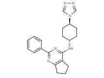 2-phenyl-N-[trans-4-(4H-1,2,4-triazol-4-yl)cyclohexyl]-6,7-dihydro-5H-cyclopenta[d]pyrimidin-4-amine
