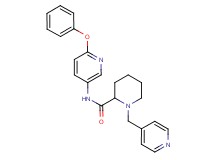N-(6-phenoxy-3-pyridinyl)-1-(4-pyridinylmethyl)-2-piperidinecarboxamide