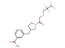 3-({1-[(2,2,3,3-tetrafluoropropoxy)acetyl]pyrrolidin-3-yl}methyl)benzamide