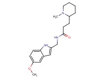 N-[(5-methoxy-1H-indol-2-yl)methyl]-3-(1-methyl-2-piperidinyl)propanamide